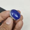 Красивое регулируемое кольцо из стерлингового серебра 925 пробы с синим сапфиром — подходит для размеров США от 6 до 11 — украшения ручной работы в стиле бохо для женщин и мужчин, праздничные наряды в подарок
