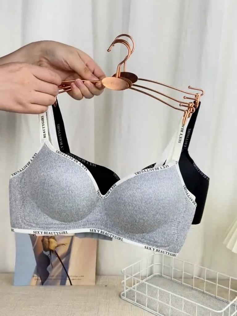 1/3PCS Girls Thick Sponge Cup Bra Push Up Soft Cotton Underwear Women Seamless Lingerie Female Wireless Bralette