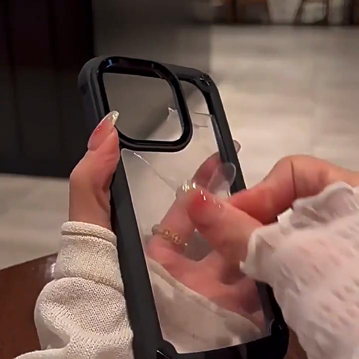 Противоударный защитный чехол-бампер для iPhone 15 14 13 12 11 Pro Max XS XR X 7 8 Plus SE2, мягкая рамка из ТПУ, гибридный прозрачный сверхпрочный чехол