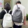 Сплошной цвет Студенческий школьный женский рюкзак большой емкости Мужской дорожный рюкзак