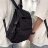 Однотонный школьный рюкзак в студенческом стиле для мужчин, легкий водонепроницаемый рюкзак для женщин, школьный рюкзак для поездок на работу