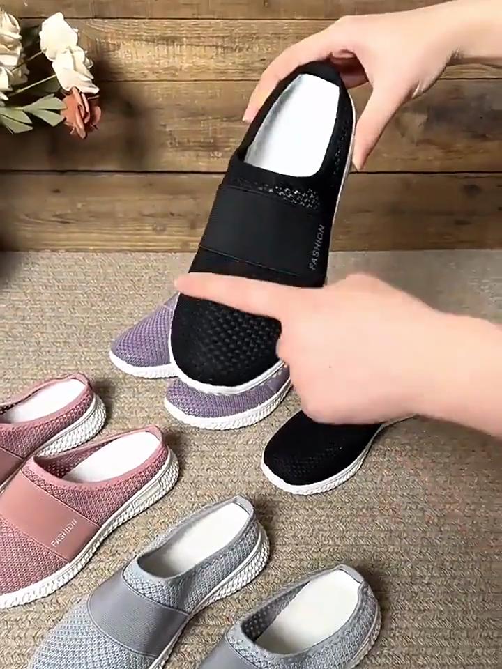 Женские спортивные кроссовки с воздушной подушкой и рукавами — дышащий трикотажный верх, удобная конструкция с низким вырезом, легкая повседневная спортивная обувь