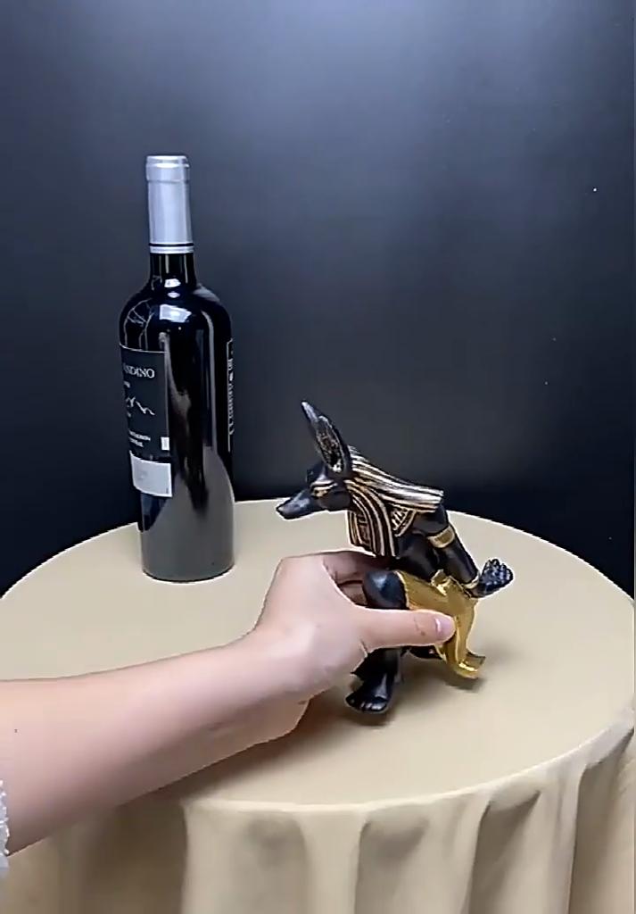 Креативная смоляная винная стойка египетский Анубис, бог-собака, кошка, бог, украшение для гостиной, офиса, шкафа, украшения