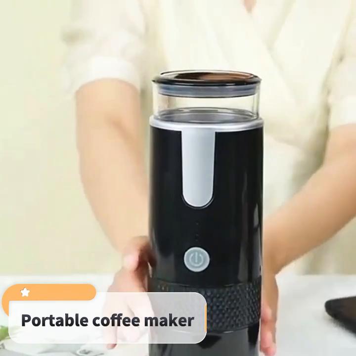 Портативная кофемашина с зарядной станцией, небольшая беспроводная автоматическая кофемолка, для путешествий на открытом воздухе, экстракционная кофемашина для помола эспрессо