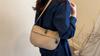 Street Style Canvas Shoulder Bag For Teen Girls With Internal Pocket And Soft Structure