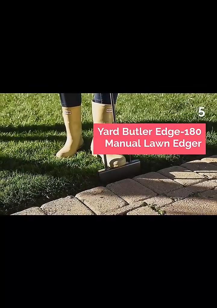 Ручная лопата для обрезки газона с зубчатой ручкой, лопата для обрезки кромок газона в форме полумесяца, ступенчатая лопата для обрезки газона