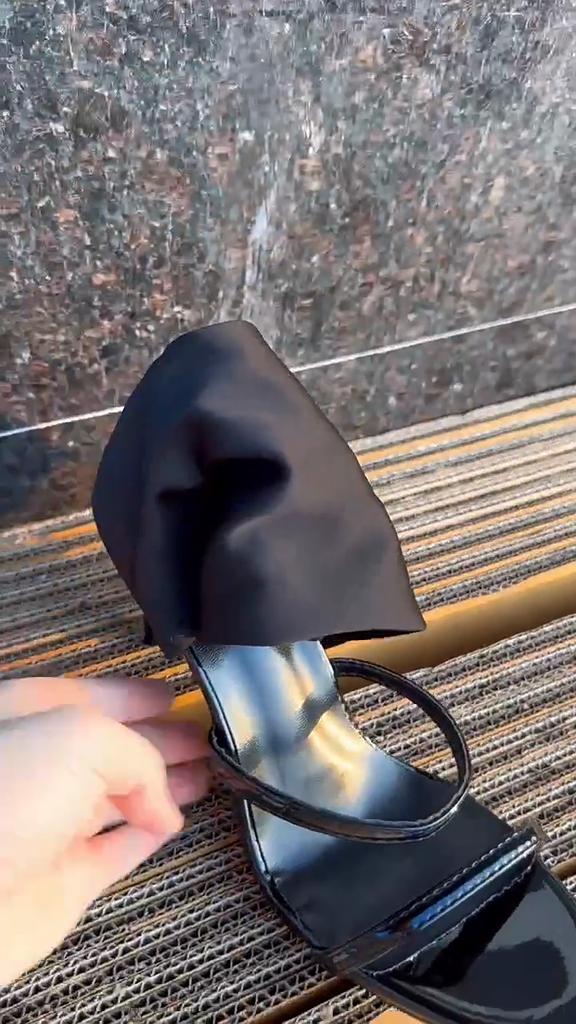 Босоножки-ботильоны большого размера на высоком каблуке-шпильке - Женские открытые ботильоны из эластичной ткани на щиколотку для ношения на улице