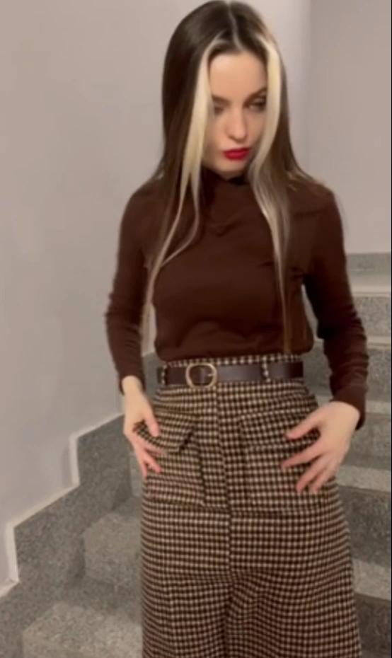 Женские шерстяные клетчатые юбки 2 цвета S-XXL с высокой талией и карманами средней длины в корейском стиле с одним шагом, юбка больших размеров