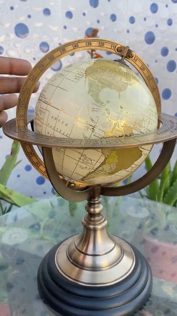 18-дюймовый старинный армиллярный глобус из латуни с компасом на деревянной основе, настольный рождественский подарок, армиллярный глобус в форме астролябии,