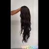 MERISIHAIR Женский модный длинный объемный коричневый парик без челки, парик из синтетического волокна, кружевной передний парик, повседневная одежда, вечеринка