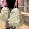 Студенческий школьный рюкзак, однотонный женский дорожный рюкзак, легкий рюкзак для девочек