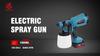ONEVAN Электрический пистолет-распылитель 1000 мл, беспроводной краскопульт, автомобильный мебельный стальной аэрограф, совместимый с аккумулятором Makita 18 В