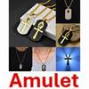 Dog Tag Pendant Necklace Ancient Egypt Egyptian Symbol Ankh Eternal Life Cross Key Life Amulet Talisman Protect Health Jewelry Charming Accessories