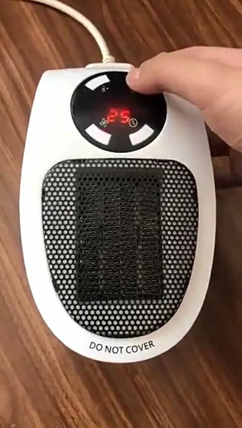 Маленький обогреватель, электрический обогреватель с быстрым нагревом. Малый обогреватель двойного назначения, настенный мини-обогреватель.