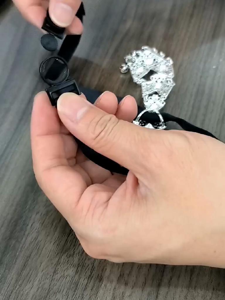 Personality Crystal Neckties Wine Party Wedding Ceremony Metal Short Luxury Tie Men Accessories