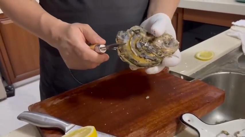 Нож для очистки устриц, V-образный вырез, деревянная нескользящая ручка, нож для очистки устриц, подходит для очистки всех видов раковин