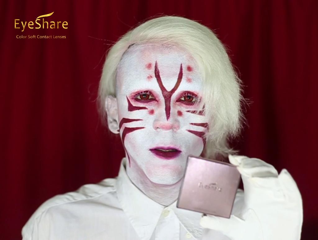 Eyeshare Cosplay Contact Lenses Big Eye Anime Colored Contactlen Blue Lens Red Contact Fashion Soft Color Cosmetic Lenses for Halloween