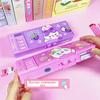 Многофункциональная коробка для канцелярских принадлежностей, умная коробка для карандашей с паролем для девочек, двухслойная сумка-карандаш для девочек