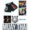White Tiger Muay Thai Kickboxing Boxing MMA UFC Casual Shorts Gym Sport Unisex Men Women Workout Quick Dry Print Elastic High Waist Training