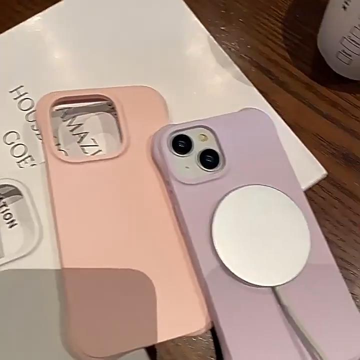 Роскошный жидкий силиконовый чехол с пульсацией для Magsafe, магнитный чехол с беспроводной зарядкой для iPhone 15 14 Plus 13 12 Pro Max, мягкий противоударный чехол