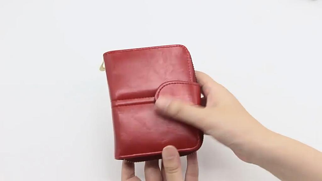 Women's Cute Soft Leather Zipper Wallet - Student-Friendly Two-Fold Coin Purse