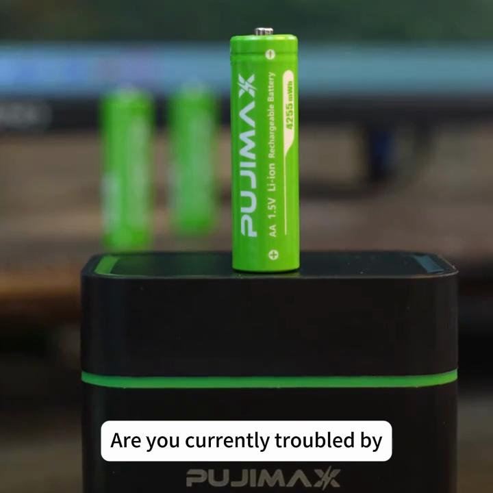 PUJIMAX AA 1.5V Li-ion Rechargeable Battery 4255mWh 4Pcs
