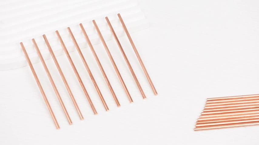 3/4/5/6/8/10/12mm Diameter Copper Round Bar Rod Milling Welding Metalworking 50-300mm Length