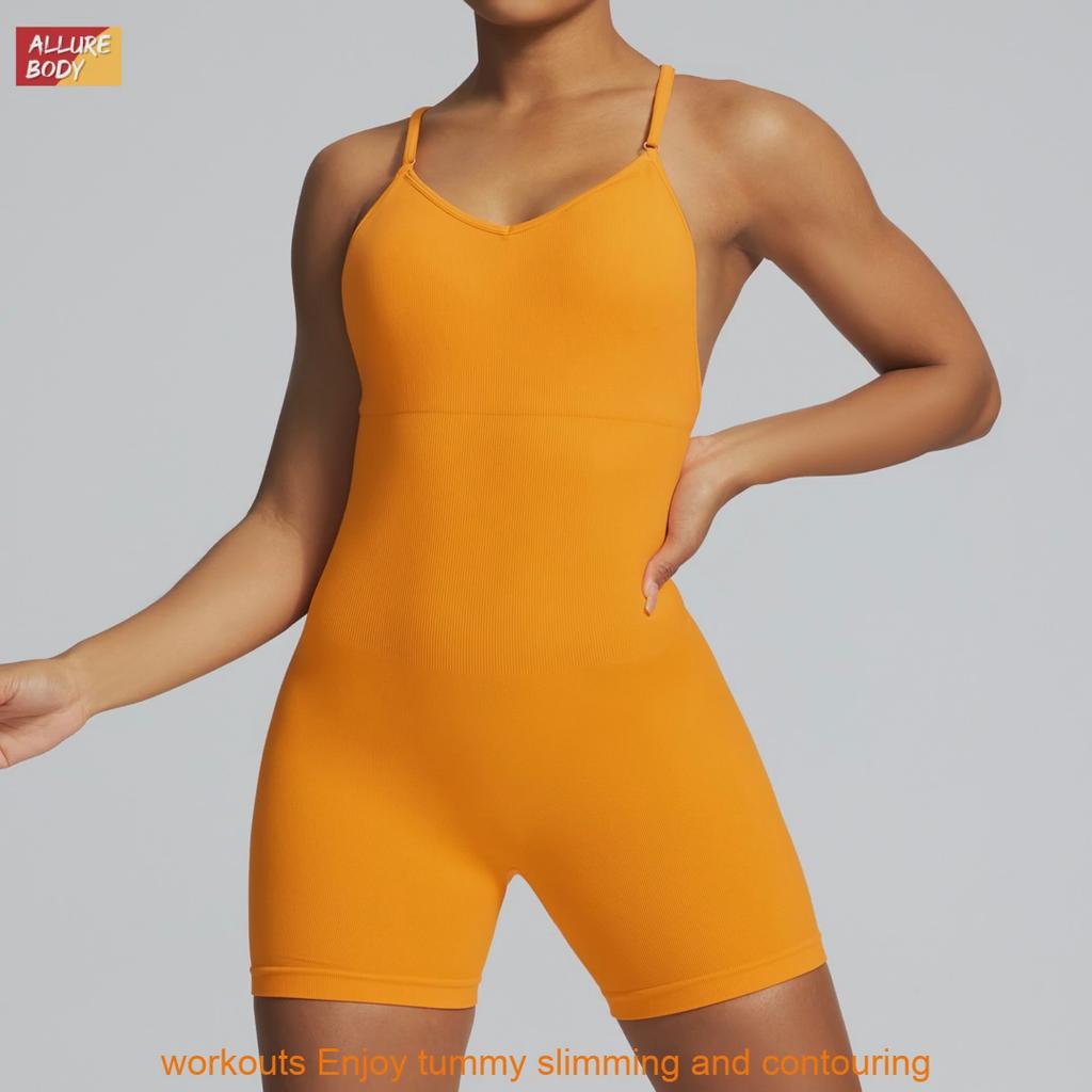 Seamless Yoga Bodysuit For Women With High Elasticity And Tummy Control For Fitness Workouts
