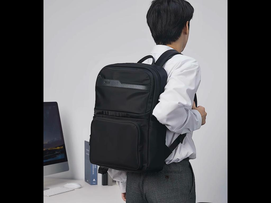 POLO Travel Backpack, Large Capacity, 16-Inch Laptop Bag, Business Trip, Black