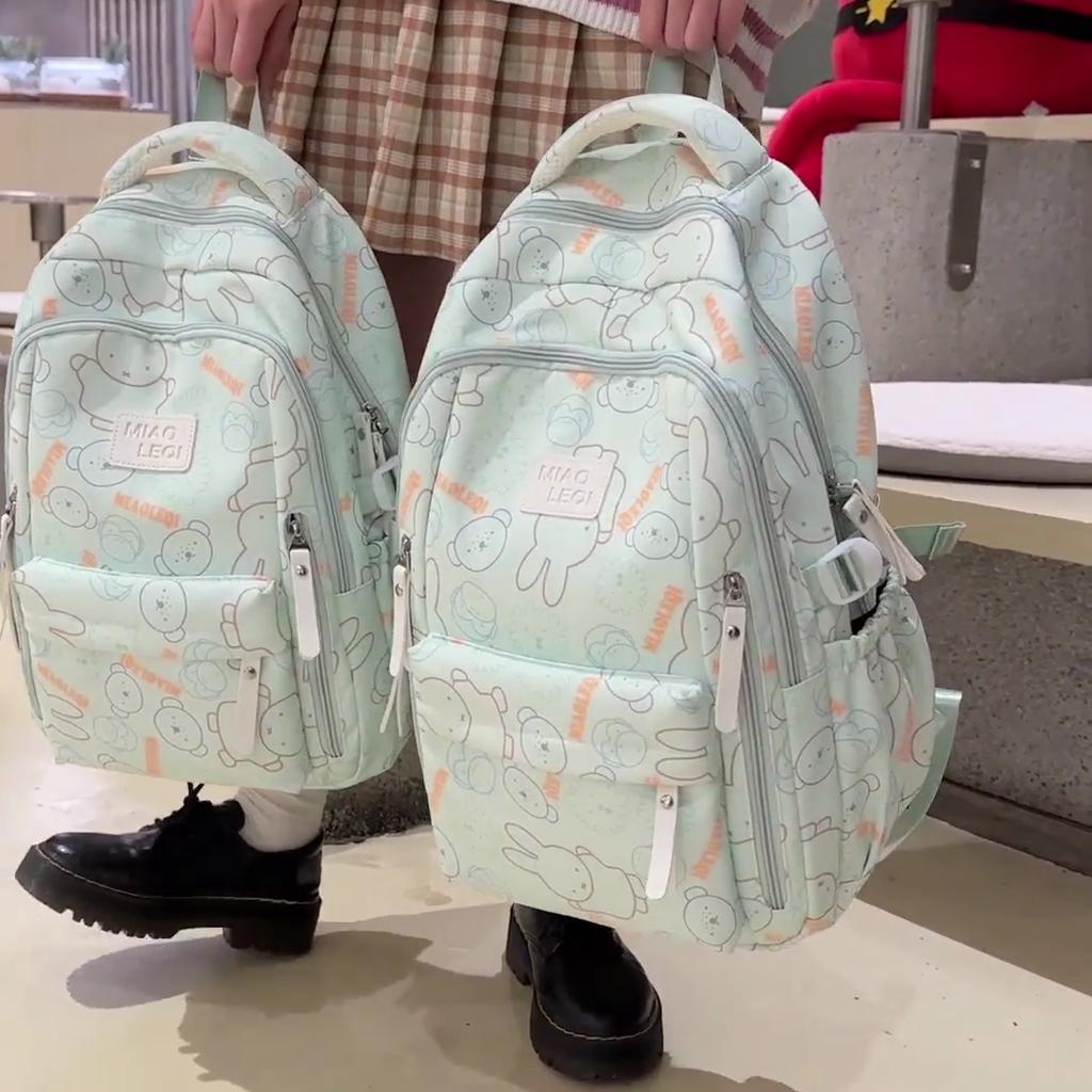 Школьная сумка женская мультяшный принт дорожный рюкзак большой емкости рюкзак для студентов