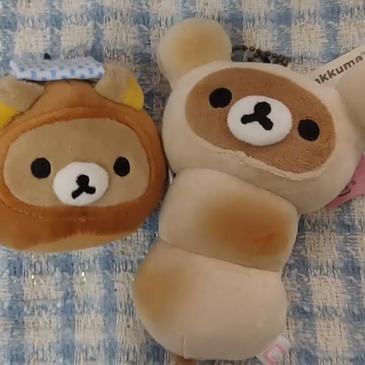 Плюшевый брелок Rilakkuma из мягкого короткого плюша для детей и коллекционеров