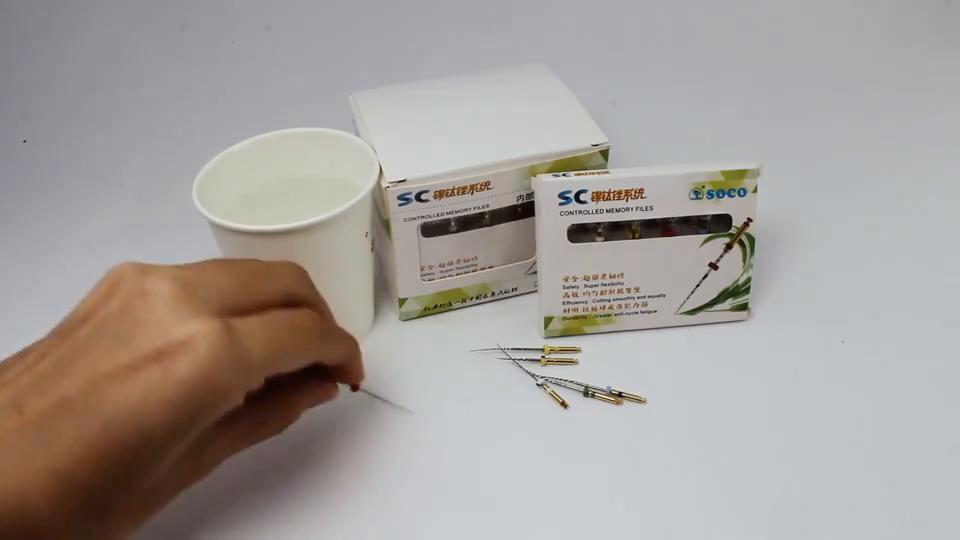 Dental File Root Canal Taper Endodontic File Gold Heat Activated Rotary File Flexible Dentist Materials SOCO