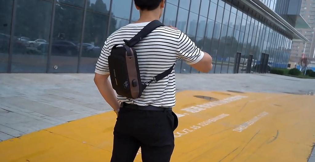 WEIXIER Мужская многофункциональная противоугонная сумка через плечо с USB-портом, мужская сумка через плечо, дорожная сумка-слинг на груди, сумка-мессенджер для мужчин