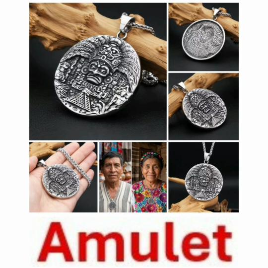 Retro Vintage Mayan Aztec Pendant Necklace Chain Unisex Men Women Fashion Gothic Amulet Talisman Jewelry Party Gift
