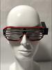Wireless Luminous Glasses Glowing Blinds Glasses LED Bar KTV Atmosphere Props Flashing Disco Adult Cool Sunglasses Boys and Girls Performance Props