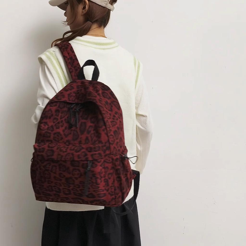 Рюкзак с леопардовым принтом, дорожный рюкзак, женский школьный рюкзак