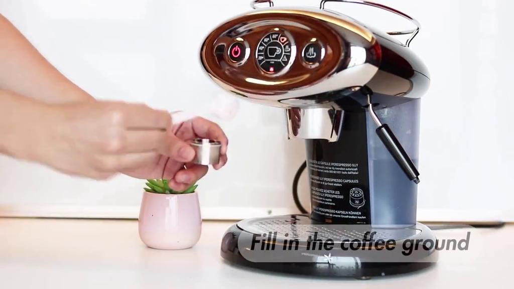 i Cafilas [YI0B] Reusable Coffee Capsule Refillable Pods Stainless Steel Filters Cup Tamper Crema Maker for Machine X7.1,8,9,IllY3,3.2,3.3,1.1,5