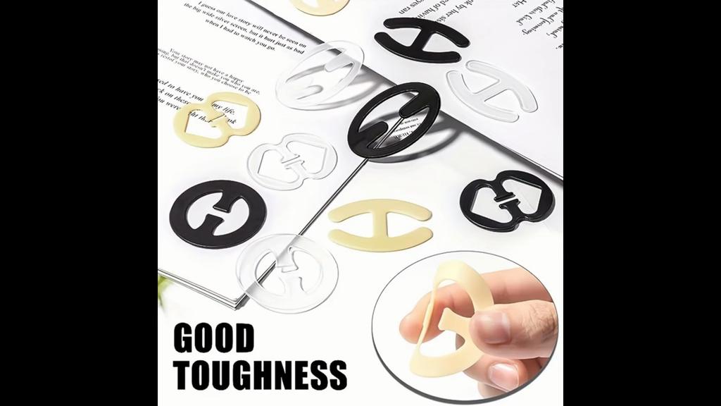 12 шт. Невидимые зажимы для бретелей бюстгальтера, нескользящие пряжки скрывают бретели бюстгальтера для создания образа без бюстгальтера.