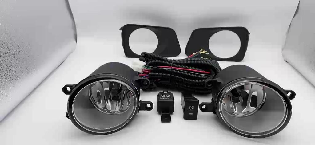 1 комплект противотуманных фар головной фары для Toyota Corolla Fielder AXIO 2007 2008 2009 Противотуманные фары Автомобильный комплект противотуманных фар С жгутом проводов Лампочка Переключатель