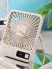Настольный вентилятор, портативный вентилятор с зарядкой от USB, наклоняемый на 180° персональный вентилятор с дисплеем питания, 5 скоростей, бесшумный настольный вентилятор