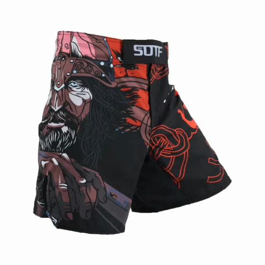SOTF ММА черные самурайские боевые дышащие шорты для фитнеса с принтом ММА Тигр Муай Тай кикбоксинг Боевые шорты Одежда для бокса мма