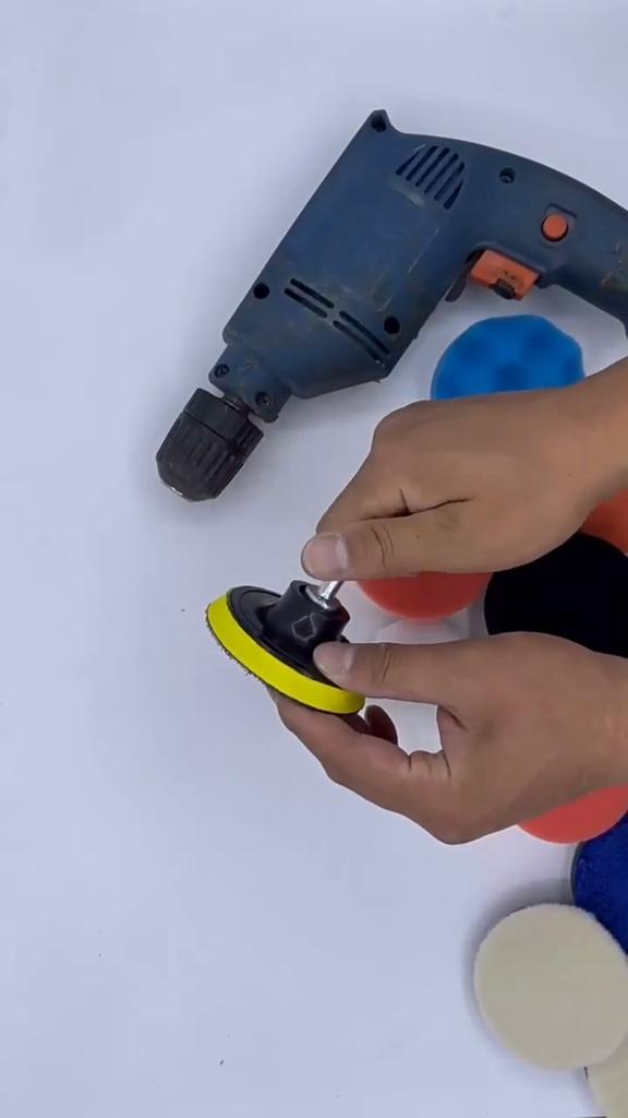 11-Piece Professional 3" Car Polishing Pad Kit - Versatile Buffing Set for Auto Detailing