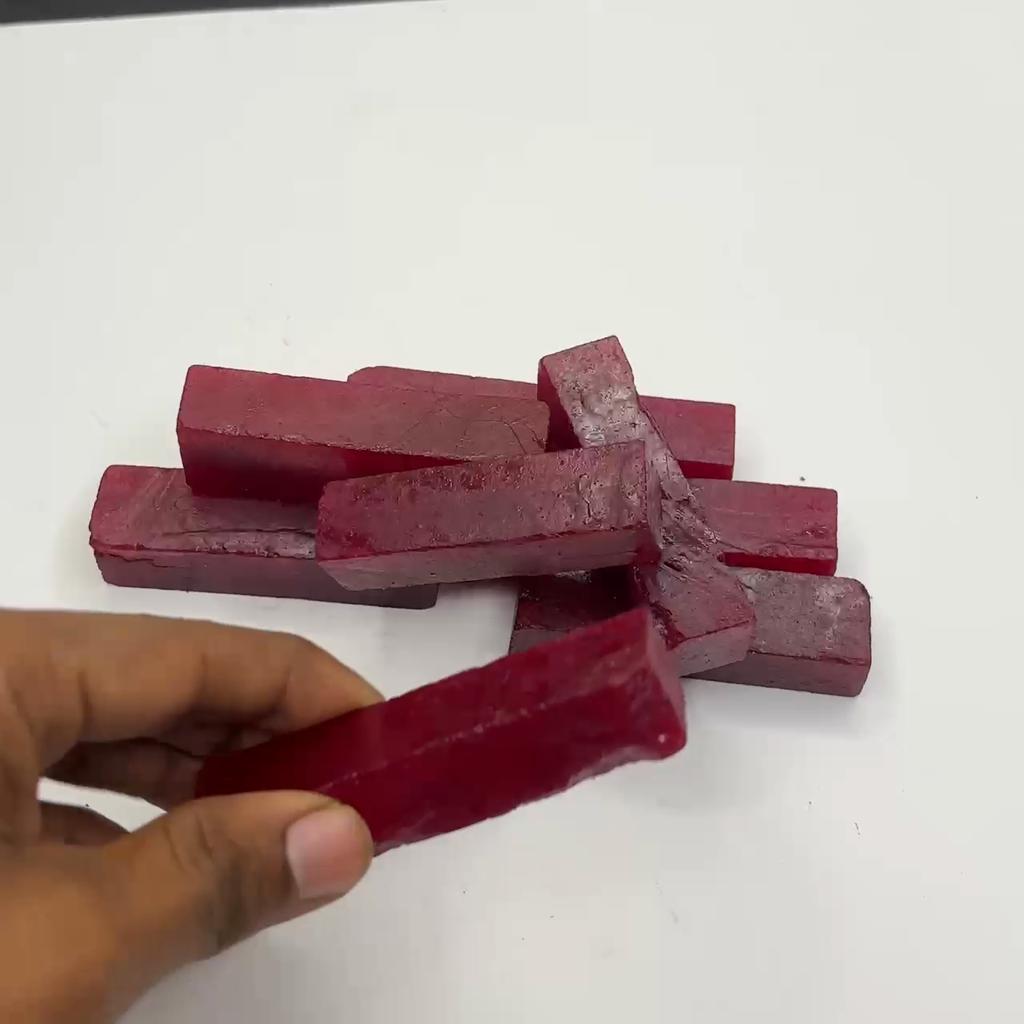 Natural Red Ruby Loose Gemstone 80 ct Uncut Raw Rough for Lapidary and Gem Collections