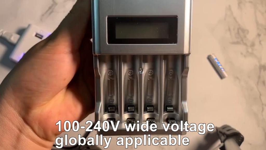 PALO 1Pcs LCD Display Intelligent Battery Charger for AA / AAA NiCd NiMh Rechargeable Batteries Charger Home Multi-function Charger