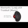 Беспроводная трекбольная мышь, перезаряжаемая Bluetooth-мышь, эргономичная игровая мышь с регулируемым разрешением, 2,4G, мышь для компьютера, ПК