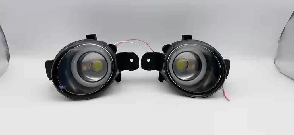 1 пара противотуманных фар Angel Eye для Nissan Dualis J10 JJ10 2007-2015 Автомобильный передний бампер H11 Светодиодная противотуманная фара Дневной ходовой свет DRL 12 В