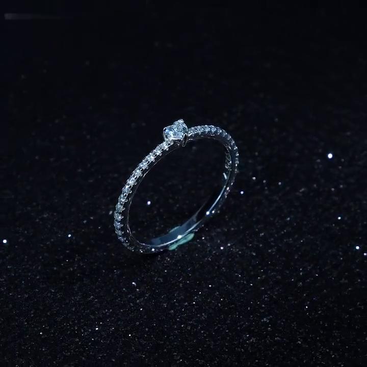 Tancise Classic стерлингового серебра 925 пробы кольцо с цирконом женские ювелирные изделия свадебное обещание вечерние подарок