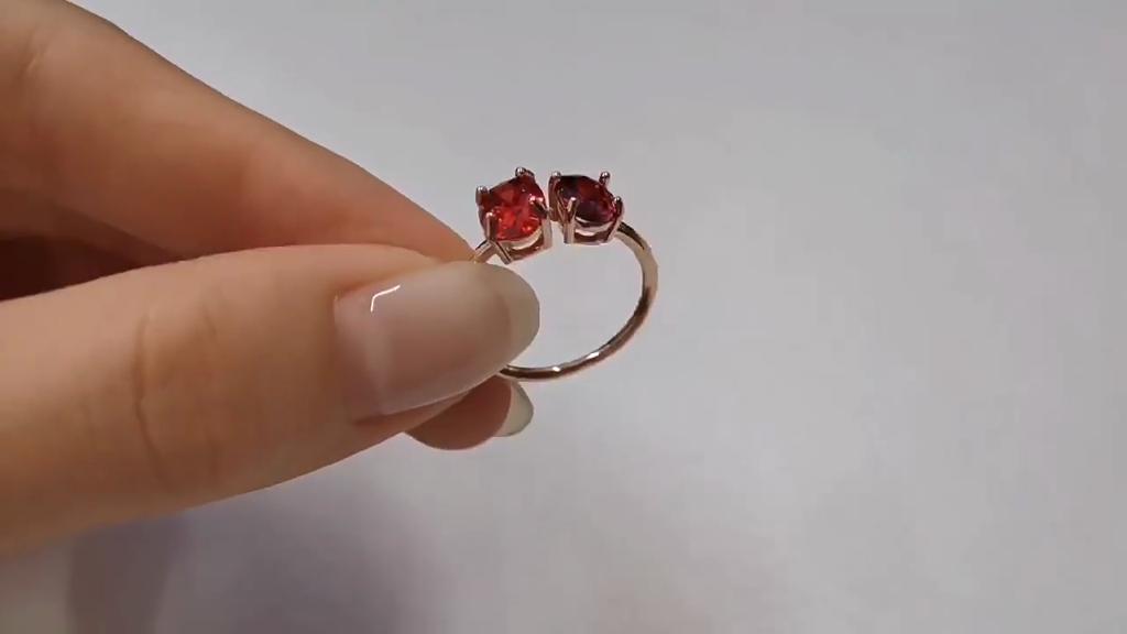 Umcho 10.7ct Natural Amethyst Garnet Ring