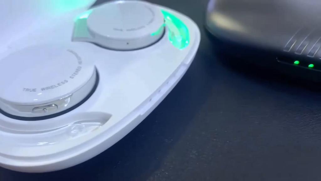 VAORLO Спортивные наушники TWS, светящиеся наушники-крючки, IPX5, водонепроницаемые, ENC, стереогарнитура с шумоподавлением, Bluetooth 5,2, безболезненное ношение