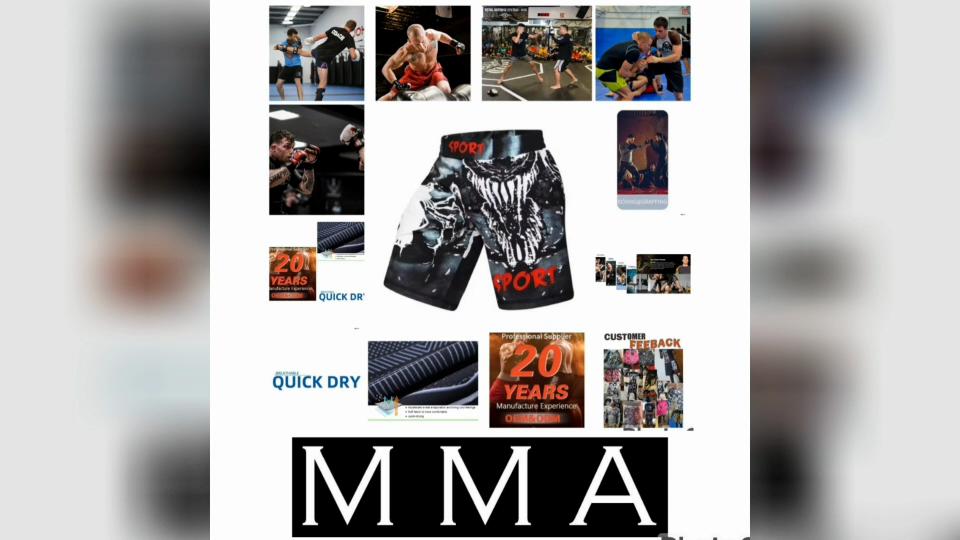 Муай-тай Кикбоксинг Бокс ММА UFC Повседневные Шорты Спортзал Спорт Унисекс Мужские Женские Фитнес Тренировка Быстросохнущие Принт Эластичная Талия Фитнес-тренировки